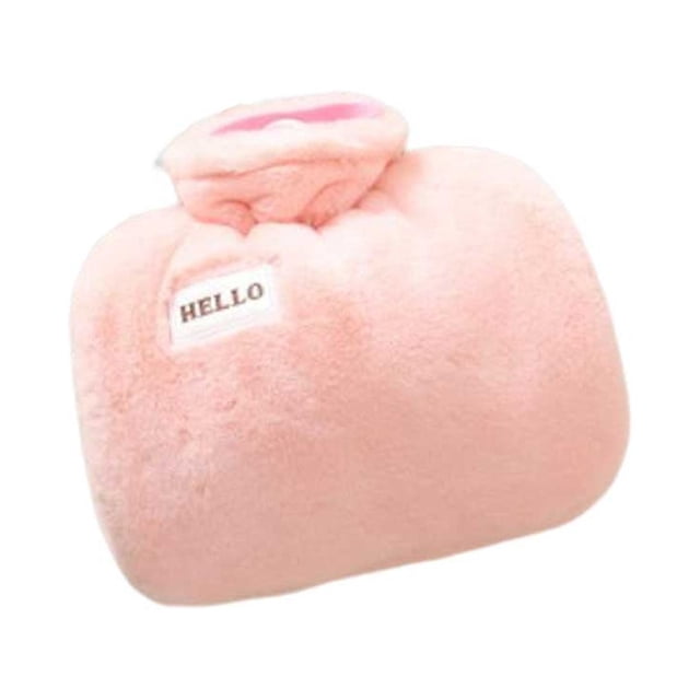 Bearachild Bolsa de agua caliente Linda caricatura de felpa relleno de agua botella de calefacción pies mano portátil al aire libre viajar Suministros térmicos tipo 7