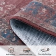 thumbnail image 5 of ATHOPE 2x3 Small Area Rug, Vintage Medallion Non-Slip Soft Low Pile Washable Rug Large Distressed Rug Indoor Retro Carpet for Entryway Kitchen Bathroom, Red, 5 of 9