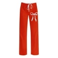 thumbnail image 5 of Stamzod Womens Pajama Pants Summer Cute Print Loose Sleep Pants Sleepwear Soft Casual Pajamas for Women Red M, 5 of 6