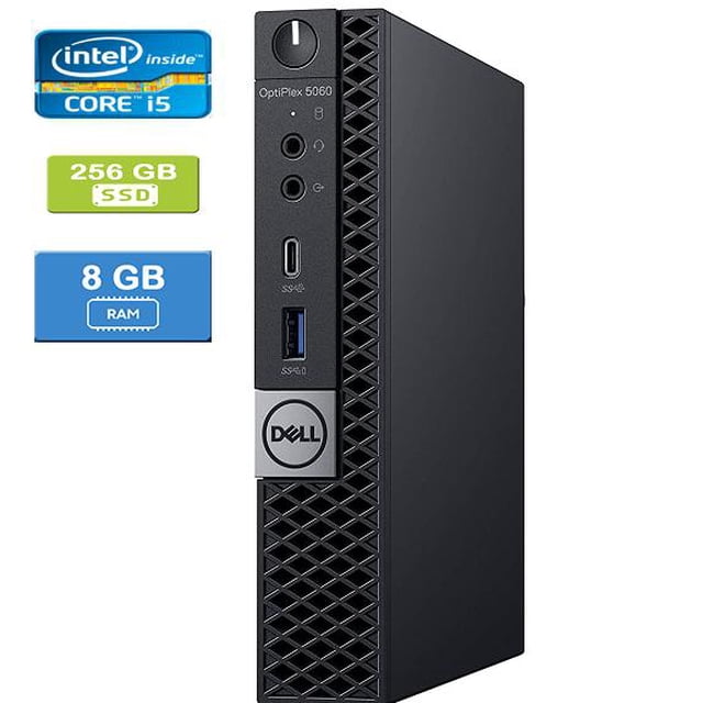 Remis à Neuf : DELL 5060 MICRO Intel Core i5-8600T 2,30 GHz, 8 Go, 256 Go SSD, Win 10 Home