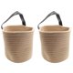 thumbnail image 1 of Cuerda de yute, compartimentos de almacenamiento para colgar, cesta de pared Afortunado Sencillez, 1 of 5