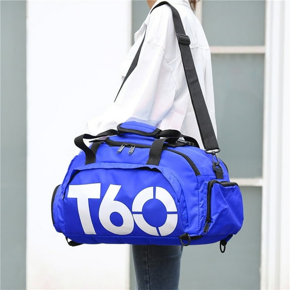 KCGYNP Waterproof Nylon Gym Bag,17.72x9.84x1.97 Inch,Multi-Functional Travel Backpack for Sports,Swimming,Taekwondo