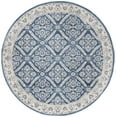 thumbnail image 2 of SAFAVIEH Brentwood Brandy Floral Area Rug, Navy/Creme, 3' x 3' Round, 2 of 9