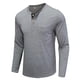thumbnail image 5 of Camisas de Hombre Blusas de Manga Larga Con Cuello Redondo Musculoso Musculoso Básico Blusa de Color Puro Sólido Camiseta Top Odeerbi ODB-4, 5 of 5
