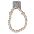 thumbnail image 3 of Boho Rideaux, Porte-Papier Toilette Simple Sans Fondu pour Rideau Corde de Coton Beige avec Perles de Bois 55cm, 3 of 8