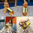 thumbnail image 3 of M, Jaune Gilet De Sauvetage Pour Chien Pet Life Jacket Gilet De Sauvetage Pour Chien Lifesaver Scurit Gilet Rflchissant Taille Rglable Dog Lifeja, 3 of 5
