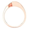 thumbnail image 4 of Solitaire Engagement Ring for Women - 2ct Yellow Moissanite in 14K Rose Gold Promise Ring, 4 of 6