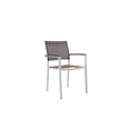 thumbnail image 3 of Aluminum 7 piece Modern Outdoor Dining Set In White/Gray, 3 of 3