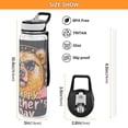 thumbnail image 3 of Mother's Day Bear Sunglasses Sports Water Bottle Portable Travel Mug 32oz BPA Free Leak Proof Straw Transparent Tritan for Gym Yoga Cycling Camping, 3 of 7