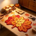 thumbnail image 2 of Thanksgiving Decorations Maple Leaf Doormat 28"x17", Non-Slip Front Door Mat Outside Entrance, Fall Decorations for Home, 2 of 7