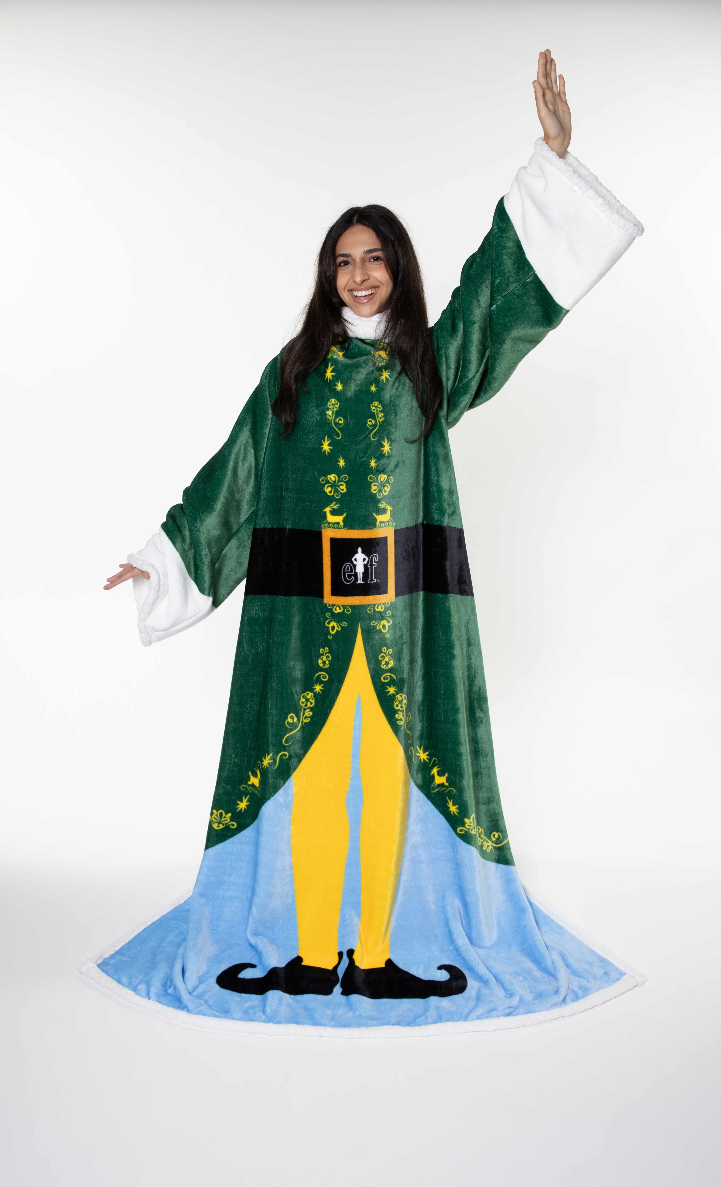 Sherpa Snuggie The Original Wearable Blanket with Sleeves, Sherpa Throw Fleece, Elf