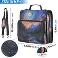 thumbnail image 2 of FORMRS Zipper Binder with Shoulder Strap 2-inch Ring 500 Sheet Capacity File Bag, Mountains and Forests, 2 of 5