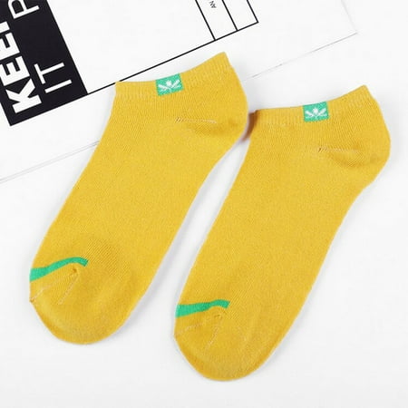 

DORKASM Women s Performance Cushioned Socks No Show Low Cut Men s Cushion Crew Works Socks Yellow Free