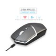 thumbnail image 4 of Wireless Mouse Sensitive Mute Ergonomic 2.4GHz Optical PC Mouse for Laptop - Silver Gray, 4 of 5