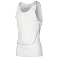 thumbnail image 3 of Sinleey Men's Quick Dry Workout Tank Top Gym Muscle Tees Fitness Bodybuilding Activewear Swimming White L, 3 of 8