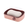 thumbnail image 5 of 1 Pc Wall Mounted Soap Dish Pink Soap Dish for Bathroom for Kitchen 5.04"x3.66"x1.18", 5 of 6