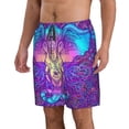 thumbnail image 2 of Naloa Elephant in Tribal Style Men's Beach Shorts, Surfing shorts, Swim trunks, Quick Dry Swim Trunks for Surfing Beach Fun - X-Large, 2 of 9