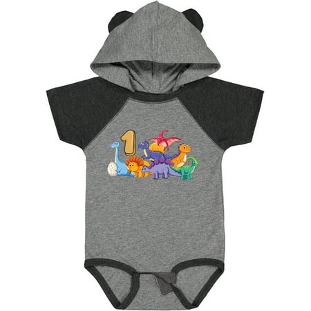 

Inktastic 1st Birthday Dinosaurs Gift Baby Boy or Baby Girl Bodysuit