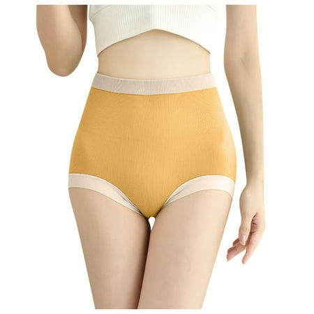 BKQCNKM Panty Liners For Women Women S Panties Waist Control High Panties Morandy Seamless Women S Underwear Tummy Color Panties For Women