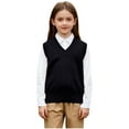thumbnail image 3 of Boys Sweater Vest Fahion V Neck Sleeveless Pullover Waistcoat School Uniform for Boys Size 2-15, 3 of 4