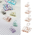 thumbnail image 3 of Walson 20 Pieces Metal Paper Clip Electroplated Solid Color Replacement Home School Examination Papers Clips Accessories Silver 51mm, 3 of 9