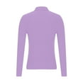 thumbnail image 5 of AKOEE Knitted Turtleneck Sweaters for Women Slim Fit Long Sleeve High Neck Base Pullover Sweater Tops Solid Color (L, Purple), 5 of 7