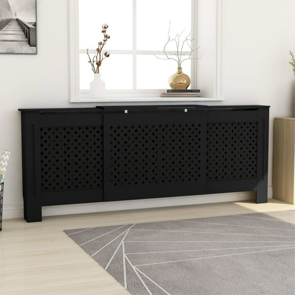 Casafoyer MDF Radiator Cover Black 80.7"