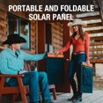 thumbnail image 3 of Jackery SolarSaga 100W Portable Solar Panel for Explorer 160/240/500/1000 Power Station, Foldable US Solar Cell Solar Charger with USB Outputs for Phones, 3 of 5