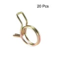 thumbnail image 2 of Unique Bargains Double Wire Motorcycle ATV 11mm Fuel Line Hose Tube Spring Clips Clamp Zinc Plated 20Pcs, 2 of 3