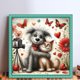 thumbnail image 2 of Kit Punto Cruz Con Perro Y Gato Hilo Algodón Ecológico Bordado 11CT 45x45cm, 2 of 9
