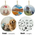 thumbnail image 5 of Sublimation Ceramic Ornaments - Bulk White Round Porcelain Ornament Blanks for Heat Press Printing - Personalized Xmas Tree Keepsake Crafts Gift, 5 of 8