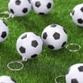 thumbnail image 4 of Paquete de 20 llaveros de balón de fútbol para recuerdos de fiesta, pelota antiestrés de fútbol, recompensa para carnaval escolar, centro deportivo, 4 of 5