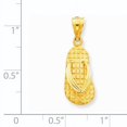 thumbnail image 3 of 14k  3D Solid Polished Sandals Pendant C2349, 3 of 3