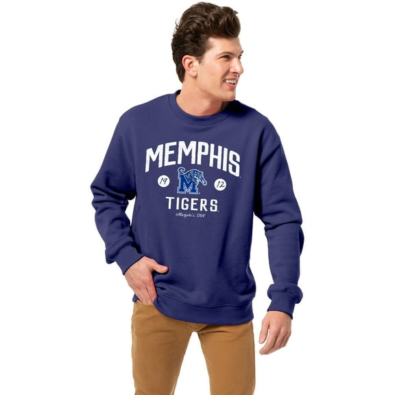 Men's-League Collegiate Wear  Royal Memphis Tigers Essentials 2.0 Pullover Sweatshirt