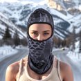thumbnail image 2 of Unique Bargains 1 Pc Ice Silk Snake Pattern Balaclava Face Mask Navy Blue, 2 of 5