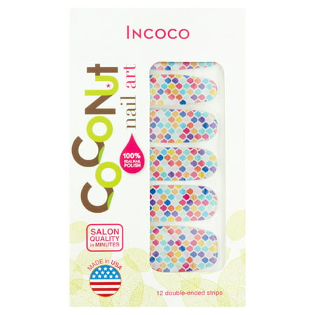 Nail Art coco par Incoco Nail Polish Strips, Mystic sirène, 12 count