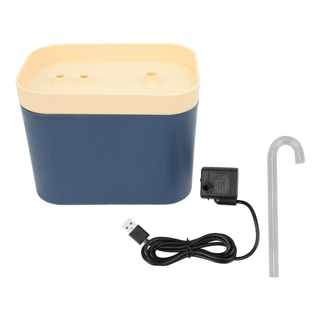 Cat Water Fountain, PP Pet Drinking Fountain Quiet For Cats Deep Sea Blue
