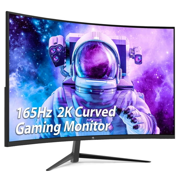 Z-Edge 27-inch Curved Gaming Monitor 16:9 2560x1440 165/144Hz 1ms Frameless LED Gaming Monitor, UG27Q AMD Freesync Premium Display Port HDMI