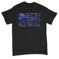 thumbnail image 5 of Blue American Flag Courage Loyalty Honor T-shirt USA Military Proud Veteran's Day Don't Tread on Me Men's Tee, 5 of 7