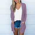 thumbnail image 2 of JUNWELL Cardigan for Women Women‘s Summer Long Sleeve Lightweight Sweaters Cardigans Fall Oversized Open Front Cardigans Coat with Pockets, 2 of 5