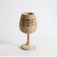 thumbnail image 1 of Wooden "Cognac" Wine Glass Figurine, 1 of 1