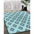 thumbnail image 2 of Ahgly Company Indoor Rectangle Patterned Deep-Sea Green Area Rugs, 2' x 4', 2 of 6