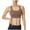 Khaki, variant on High Impact Sports Bras for Women Back Cross Strap Wirefree Bralettes Plus Size Longline Yoga Athletic Bras