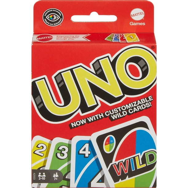 Juego de cartas Mattel Games UNO Multi con mazo de 108 cartas