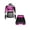 Rose Chaud, variante sur Rswnyirn Uniforme de Cheerleading pour Filles Enfants, Ensemble 2 Pcs, Haut Court à Empiècements de Couleur Brillante avec Jupe, Rouge 10
