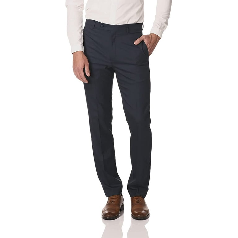Calvin Klein Mens Slim Fit Flat Front Dress Pants Walmart