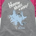 thumbnail image 3 of Horton Hears A Who - Distressed - Toddler & Youth Girls Raglan Graphic T-Shirt, 3 of 4