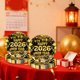 thumbnail image 5 of Decoración del hogar, decoración de habitaciones, decoración de paredes, vajilla desechable para fiesta de Año Nuevo en negro y dorado, platos de papel de 18 y 23 cm, vasos de papel, pañuelos, juego d, 5 of 5