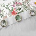 thumbnail image 4 of jejeloiu Cute Flowers Curtains Pack of 2 (42x84 Each),White Green Curtains Blackout For Girls Teens, 4 of 6