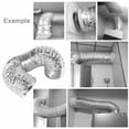 thumbnail image 5 of 4In 8Ft Flexible Air Aluminum Foil Ducting Dryer Vent Hose For Hvac Ventilation, 5 of 5